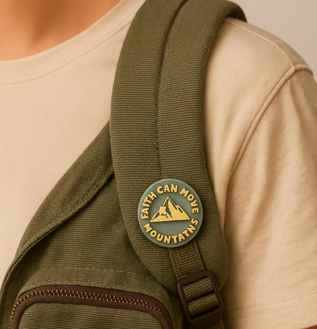 PIN - FAITH CAN MOVE MOUNTAINS - Made in USA