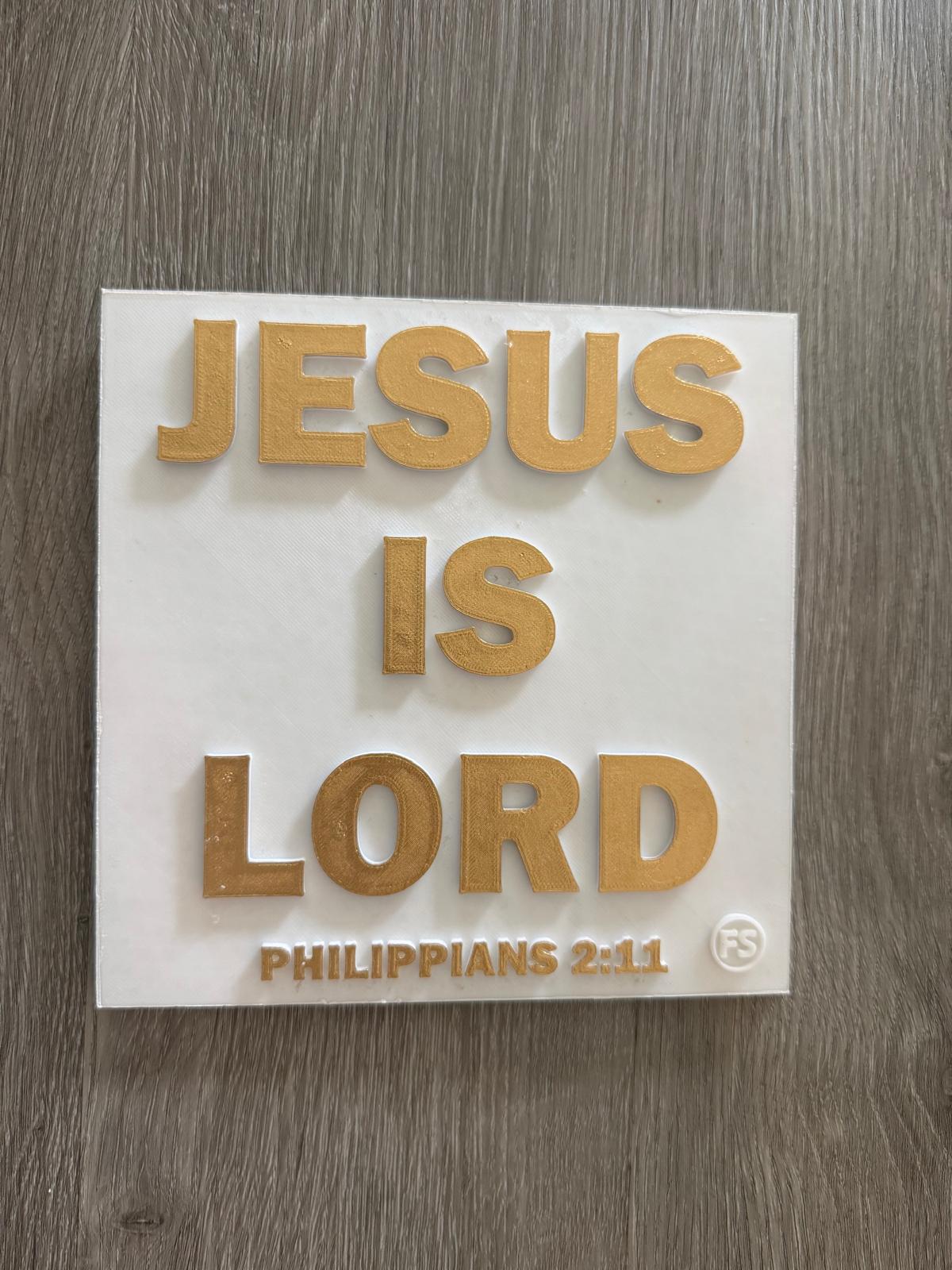 Plaque: JESUS IS LORD - Made UN USA