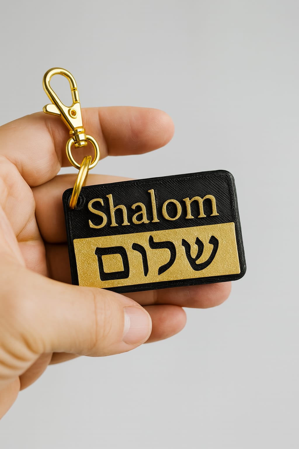 KEYCHAINS: SHALOM - Made in USA
