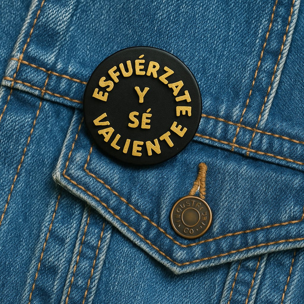 PIN: ESFUERZATE Y SE VALIENTE- Made in USA