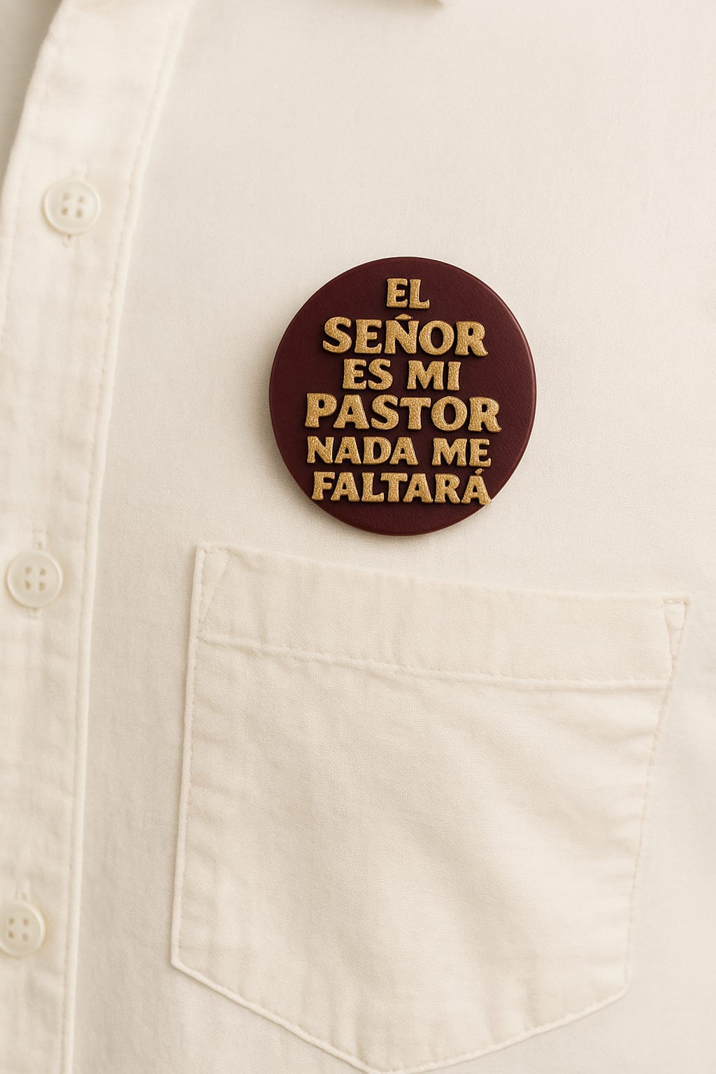 PIN: EL SEÑOR ES MI PASTOR NADA ME FALTARÁ-*Made in USA
