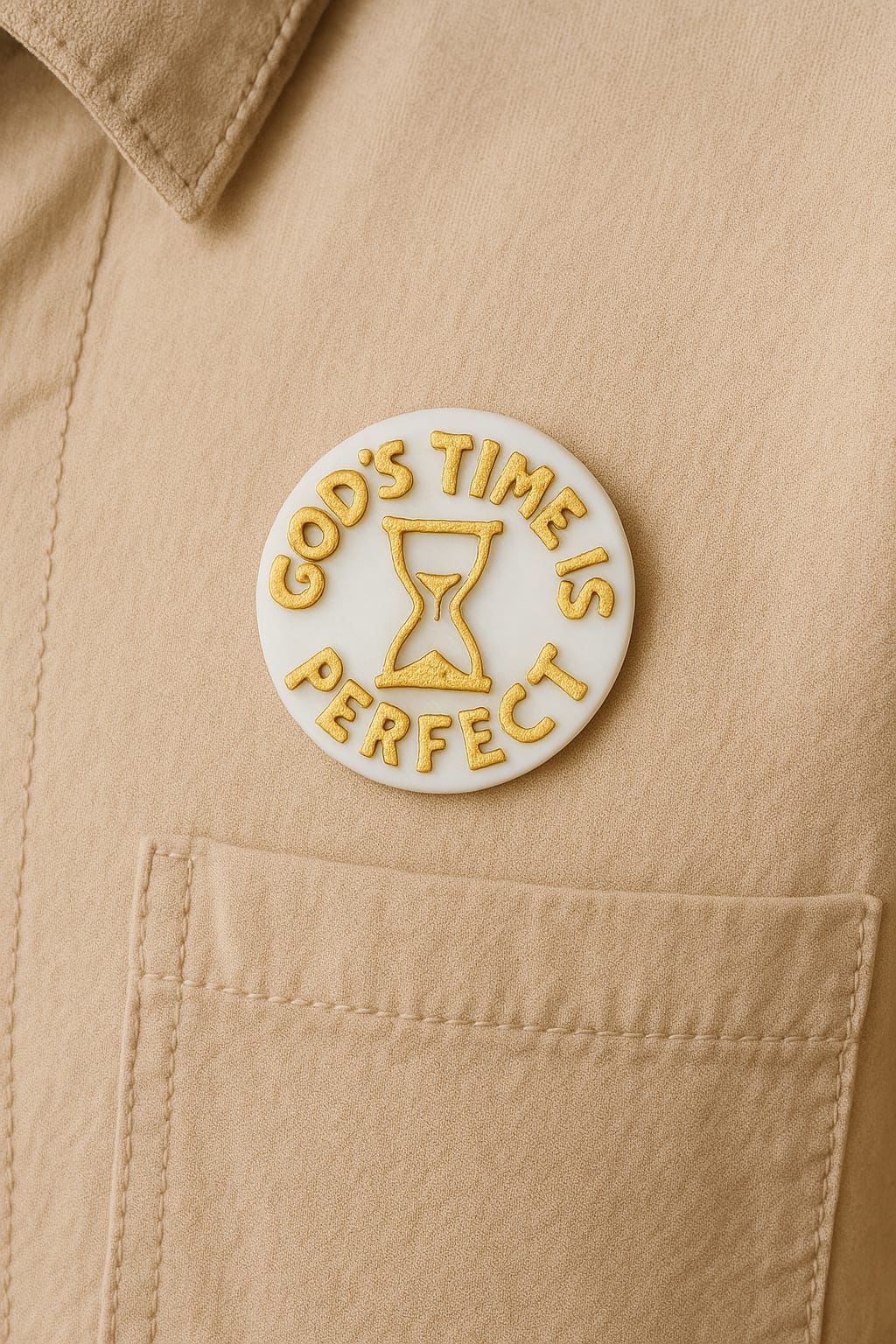PIN - GOD'S TIME IS PERFECT - Made in USA