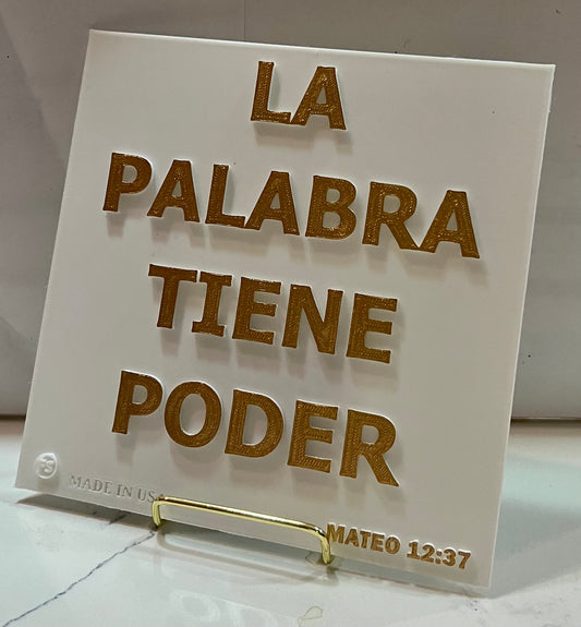 PLAQUE: LA PALABRA TIENE PODER