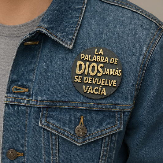 PIN - LA PALABRA DE DIOS JAMÁS SE DEVUELVE VACIA - Made in USA