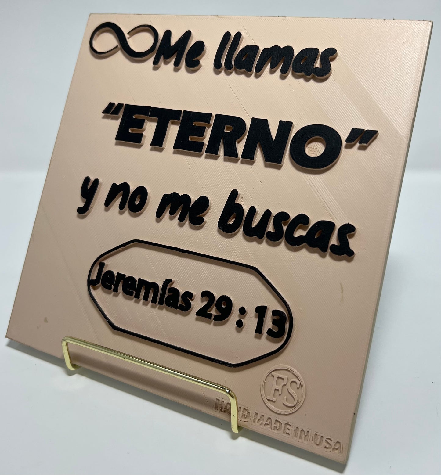 PLAQUE: ME LLAMAS EL ETERNO Y NO ME BUSCAS