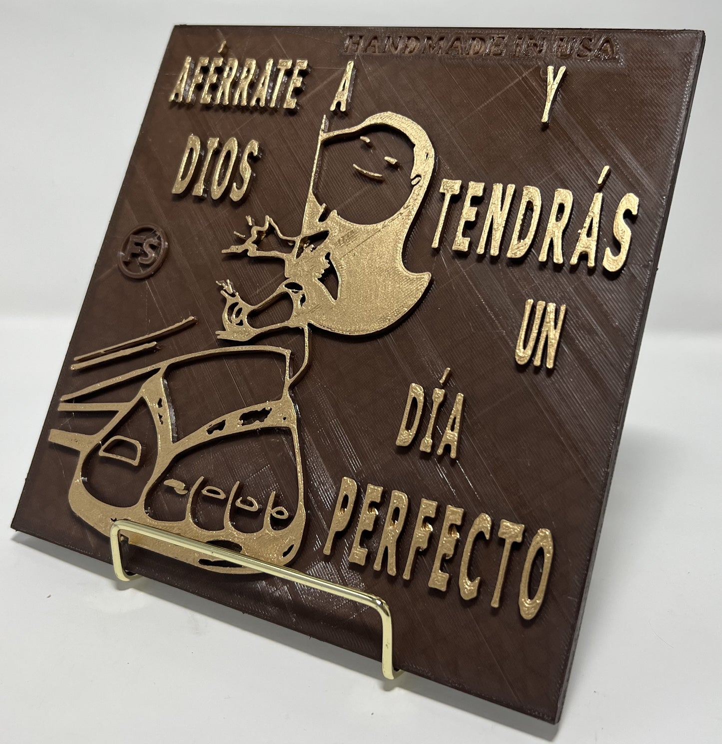 PLAQUE: AFERRATE A DIOS Y TENDRAS UN DIA PERFECTO