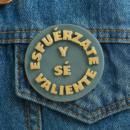 PIN: ESFUERZATE Y SE VALIENTE- Made in USA