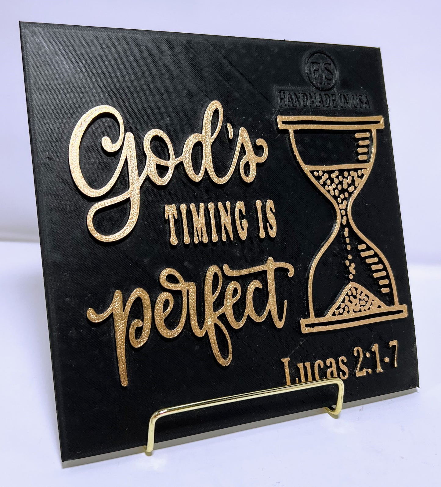 PLAQUE: GOD´S TIME IS PERFECT