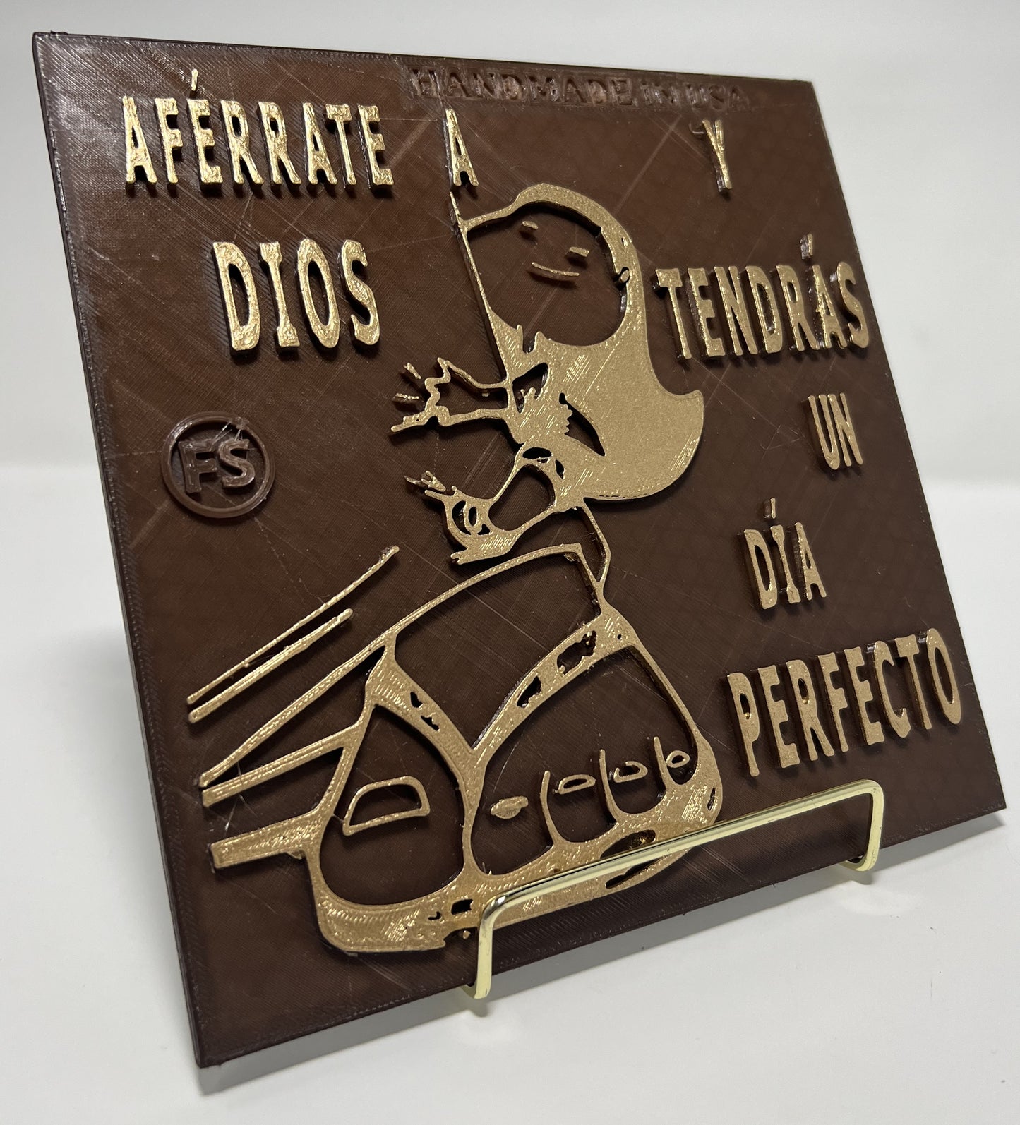 PLAQUE: AFERRATE A DIOS Y TENDRAS UN DIA PERFECTO