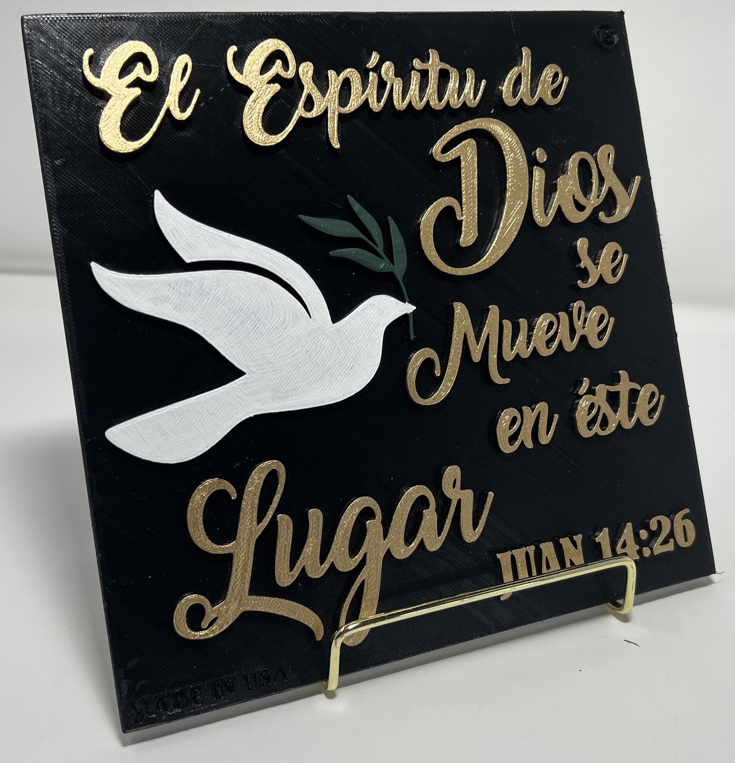 PLAQUE: EL ESPIRITU DE DIOS SE MUEVE EN ESTE LUGAR