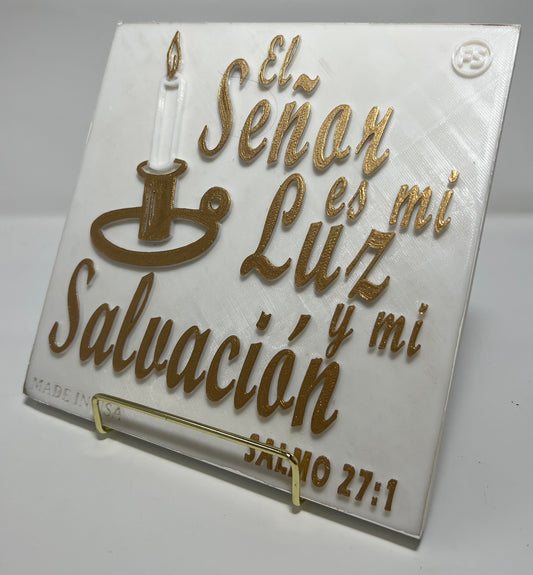 PLAQUE: EL SEÑOR ES MI LUZ Y SALVACION