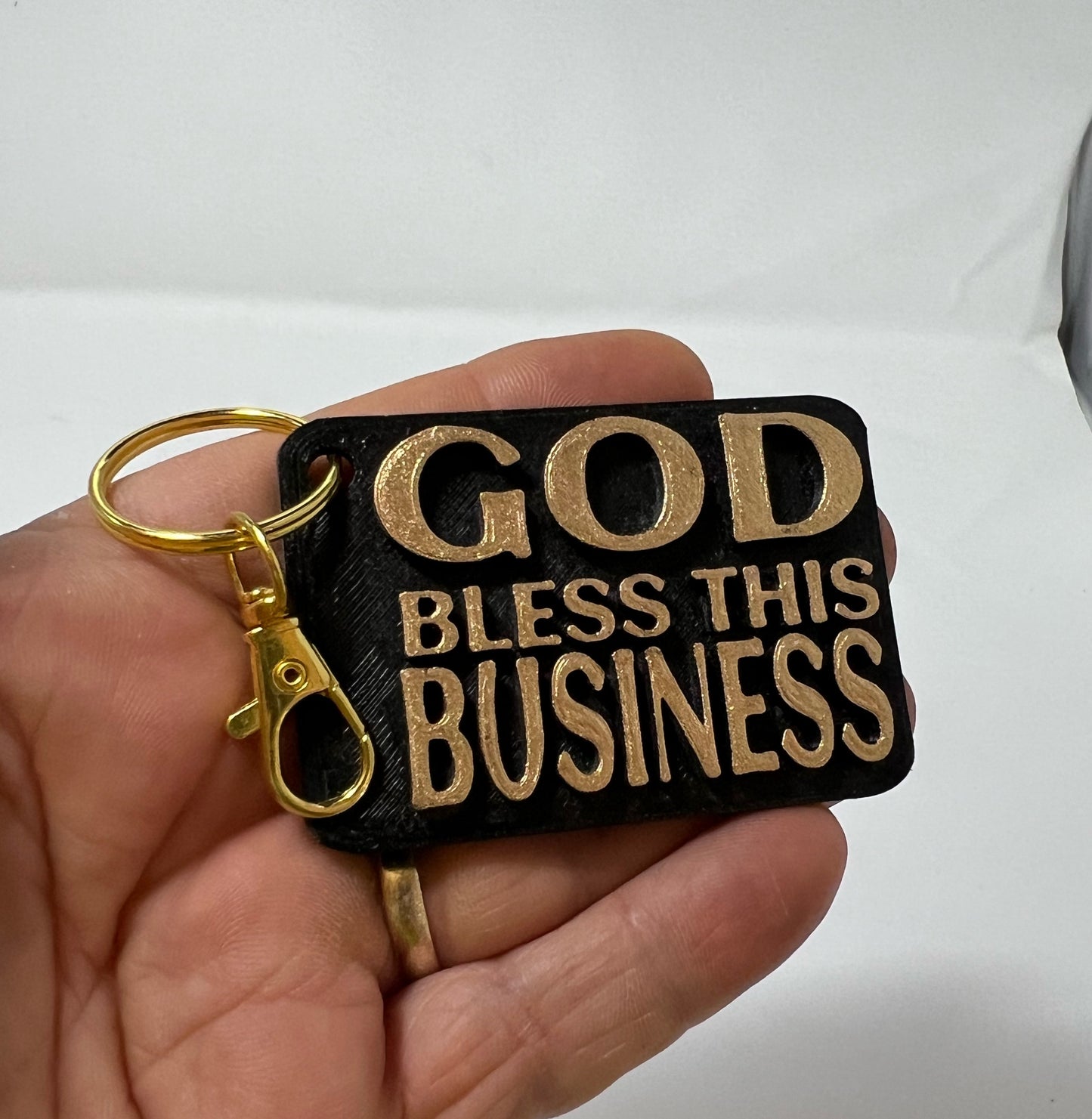 KEYCHAINS: GOD BLESS THIS BUSINESS