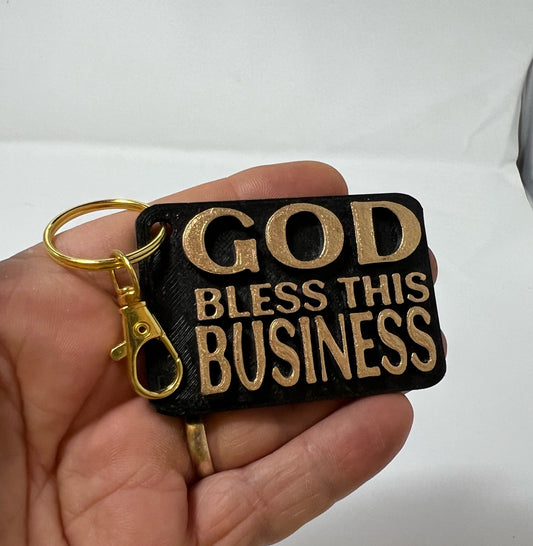 KEYCHAINS: GOD BLESS THIS BUSINESS