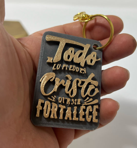 KEYCHAINS: TODO LO PUEDO EN CRISTO QUE ME FORTALECE