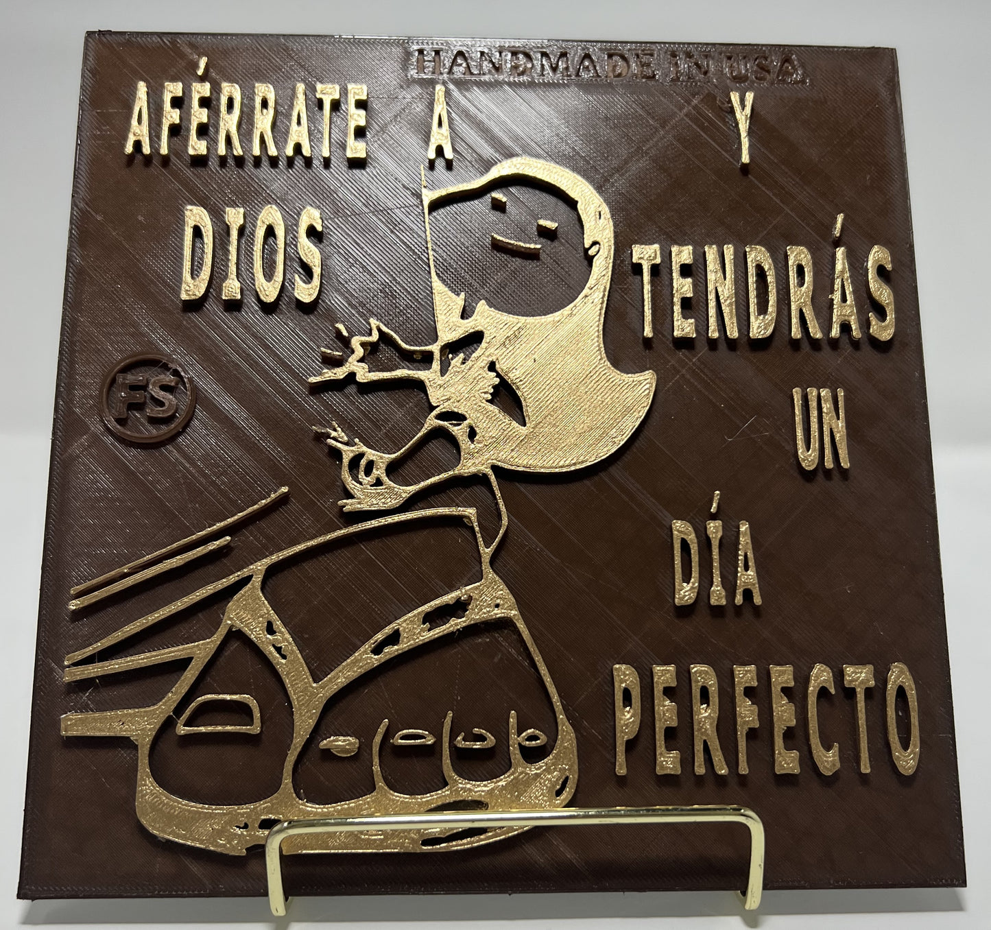 PLAQUE: AFERRATE A DIOS Y TENDRAS UN DIA PERFECTO