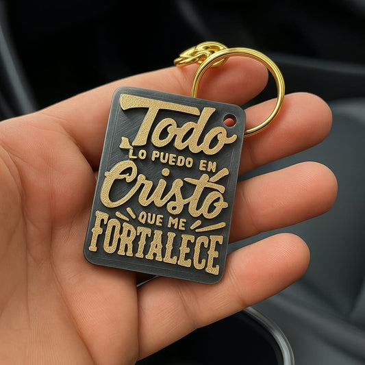 KEYCHAINS: TODO LO PUEDO EN CRISTO QUE ME FORTALECE