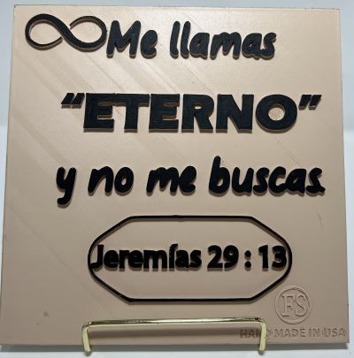 PLAQUE: ME LLAMAS EL ETERNO Y NO ME BUSCAS