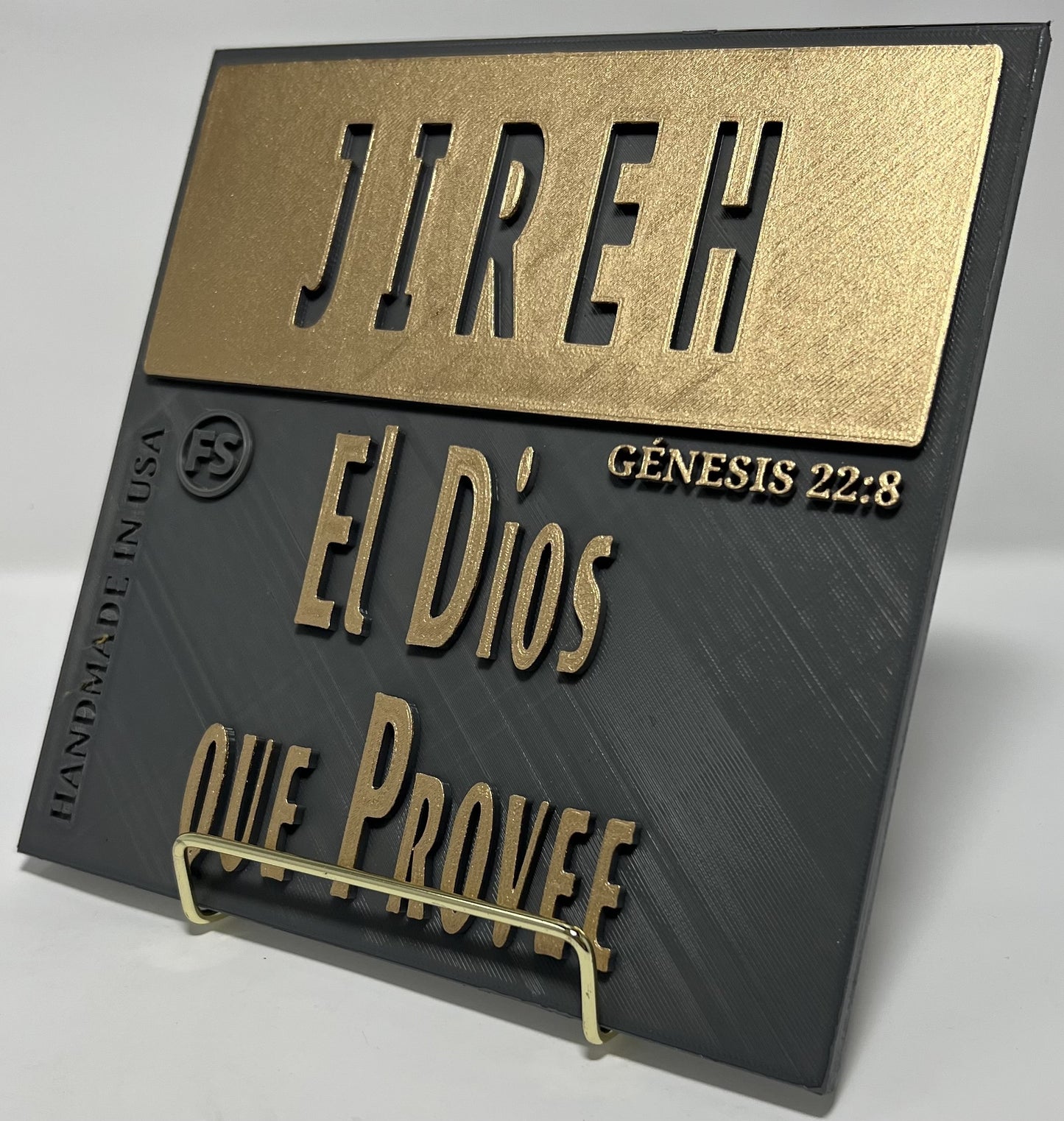 PLAQUE: JIREH (EL DIOS QUE PROVEE)