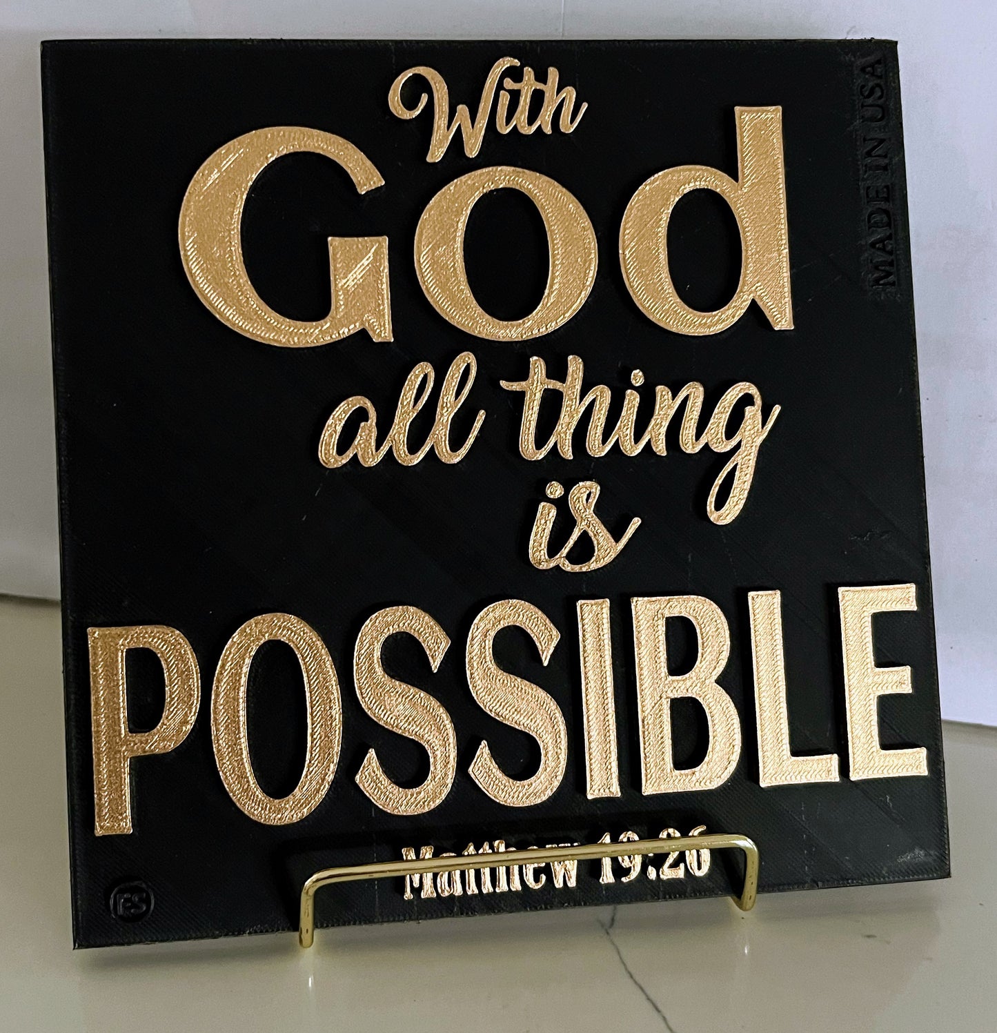 WITH GOD ALL THING IS POSSIBLE