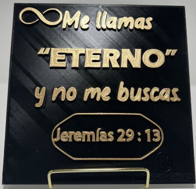 PLAQUE: ME LLAMAS EL ETERNO Y NO ME BUSCAS