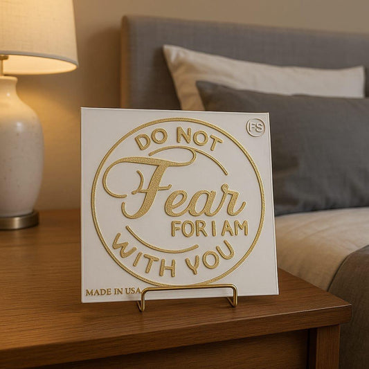 Plaque: DO NOT FEAR FOR I AM WITH YOU - Made in USA