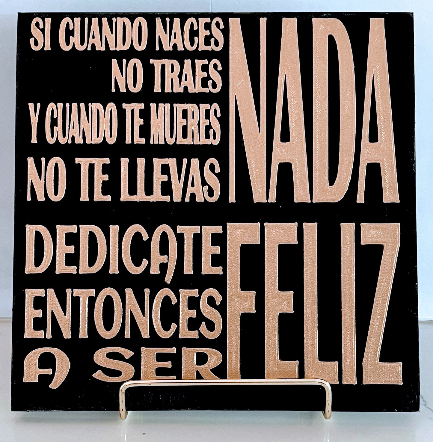 SI CUANDO NACES NO TRAES NADA Y CUANDO MUERES NO TE LLEVAS NADA, DEDICATE ENTONCES A SER FELIZ