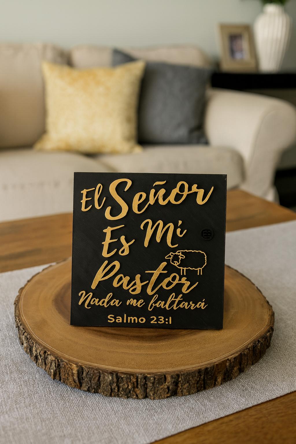 Placa: EL SEÑOR ES MI PASTOR NADA ME FALTARA - Made in USA