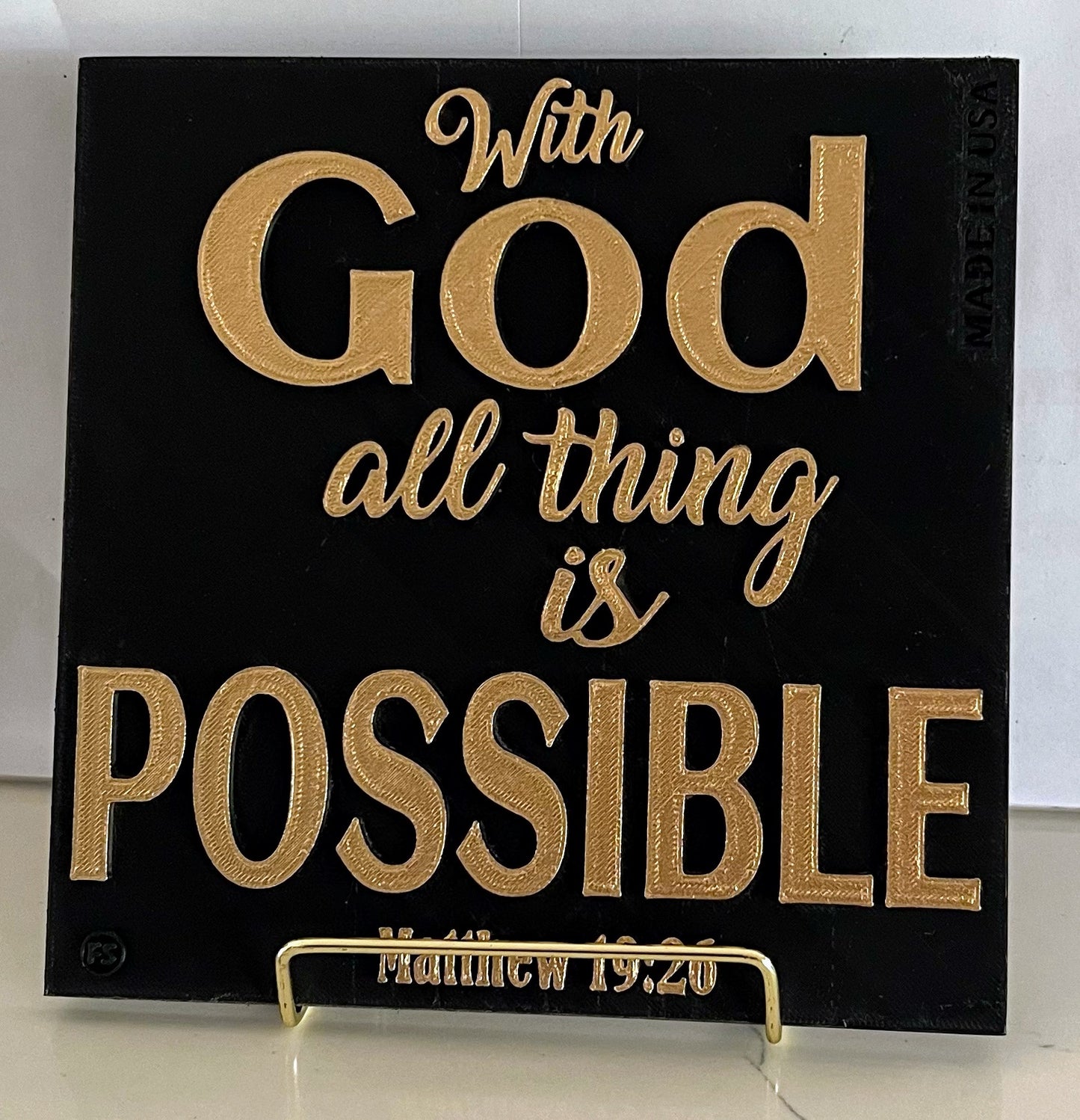 WITH GOD ALL THING IS POSSIBLE