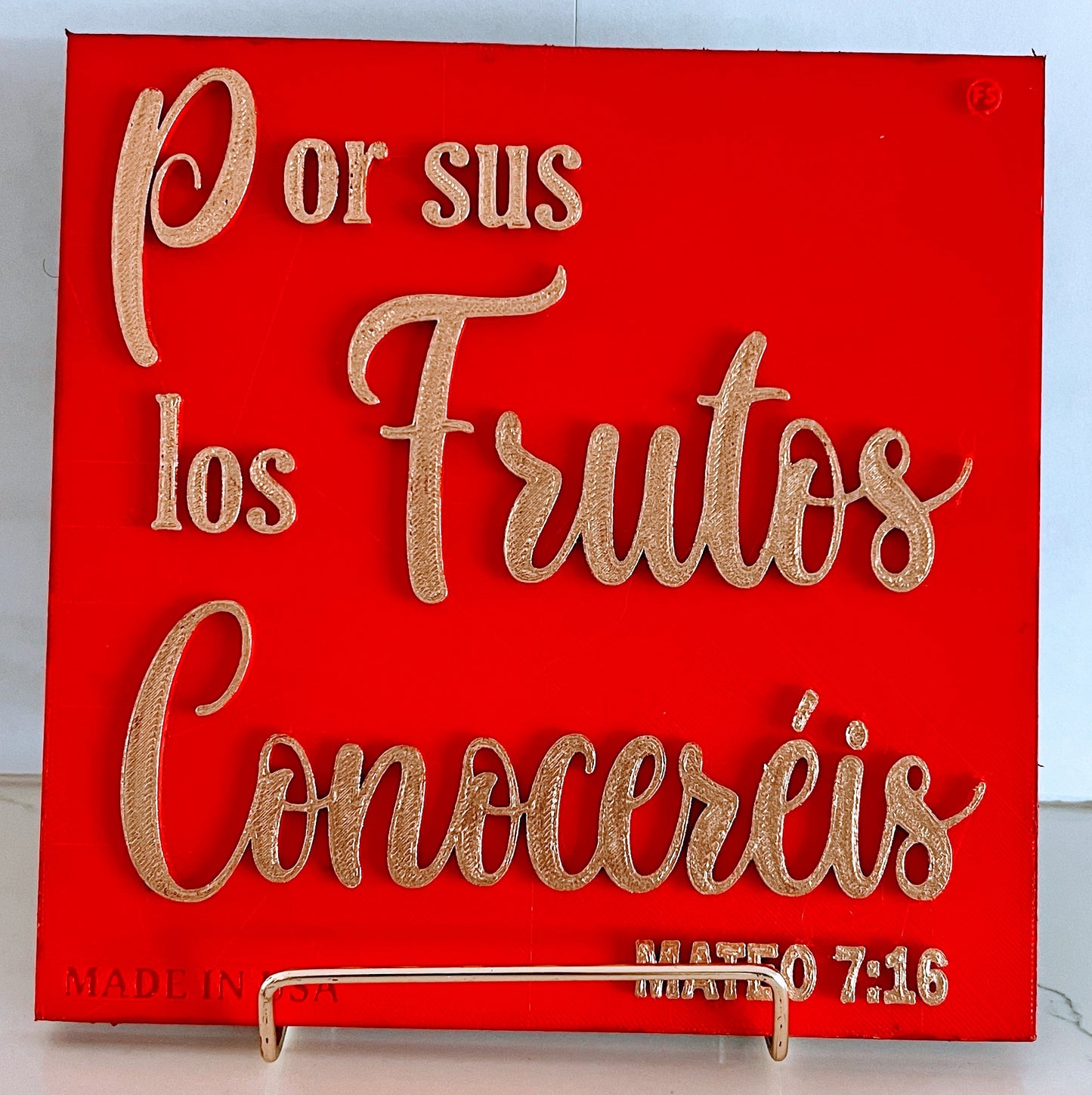 POR SUS FRUTOS LOS CONOCEREIS