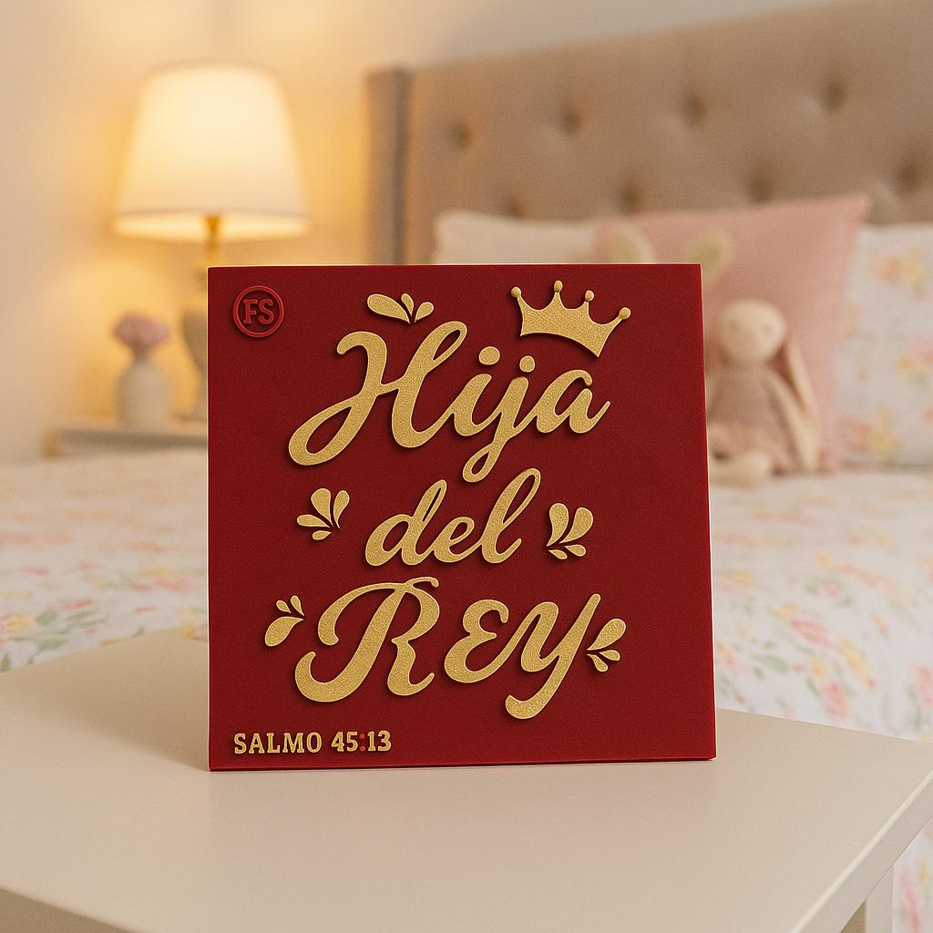Placa: HIJA DEL REY - Made in USA