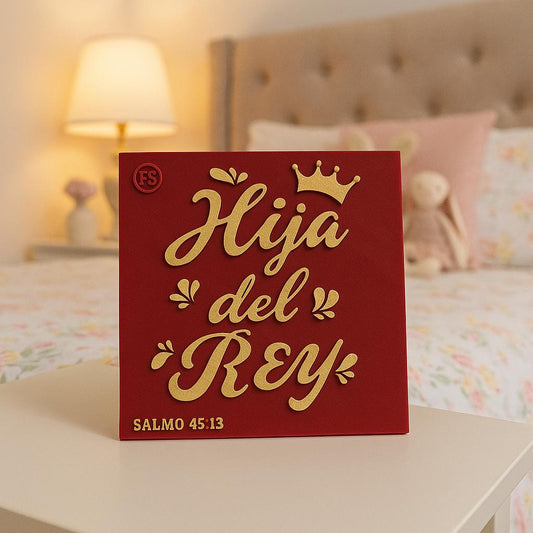 Placa: HIJA DEL REY - Made in USA
