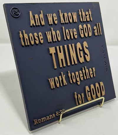 AND WE KNOW THAT THOSE WHO LOVE GOD ALL THING WORK TOGETHER FOR GOOD