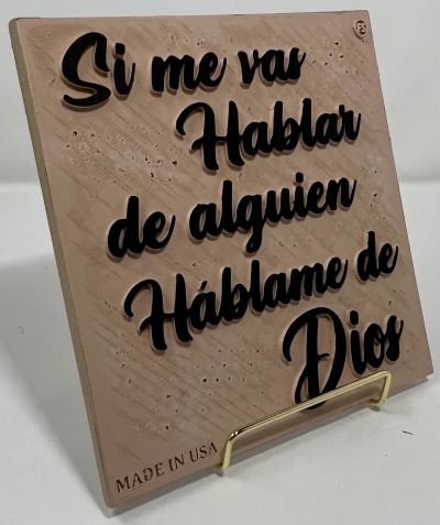 SI ME VAS  HABLAR DE ALGUIEN HABLAME DE DIOS