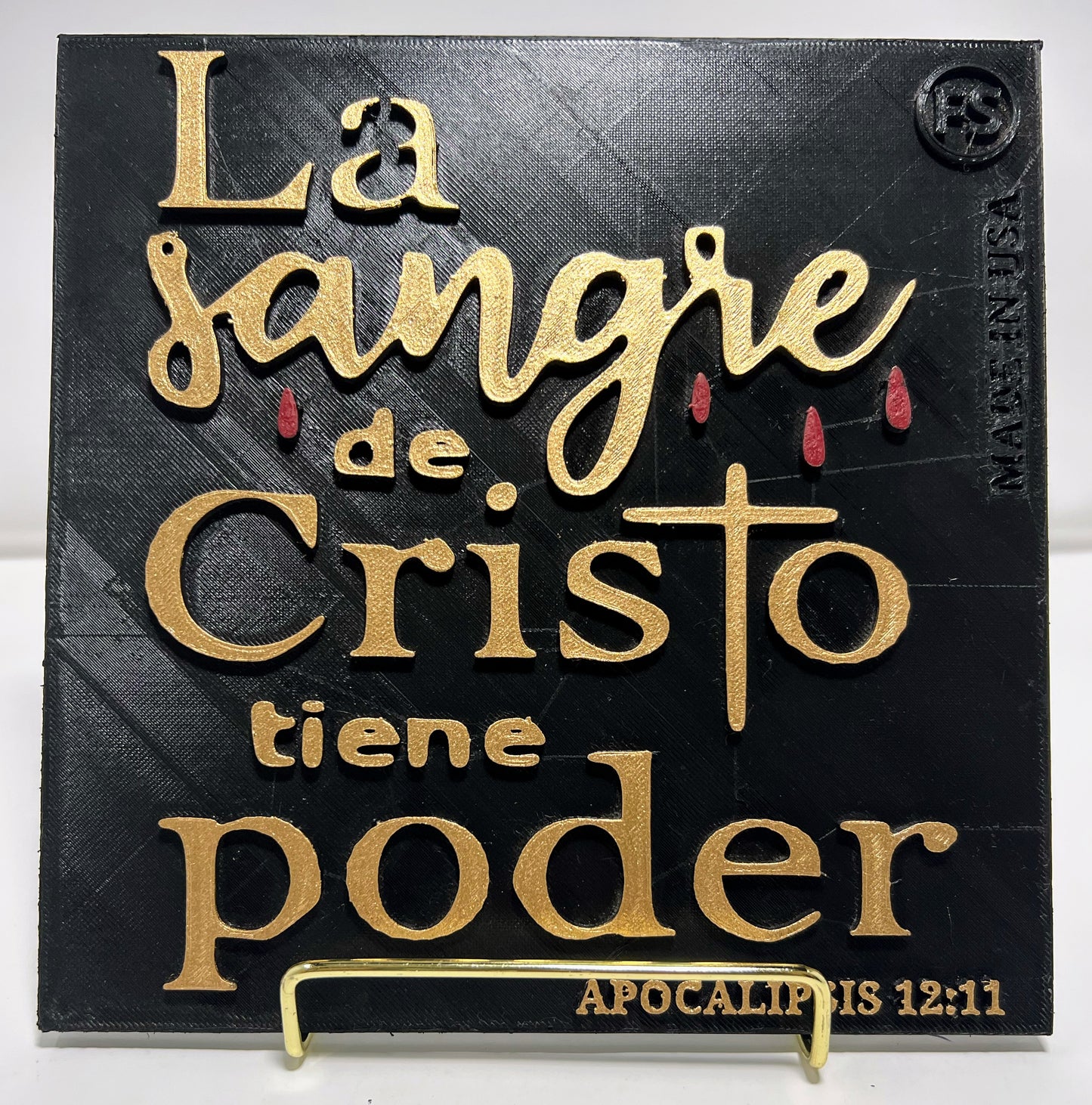 PLAQUE: LA SANGRE DE CRISTO TIENE PODER