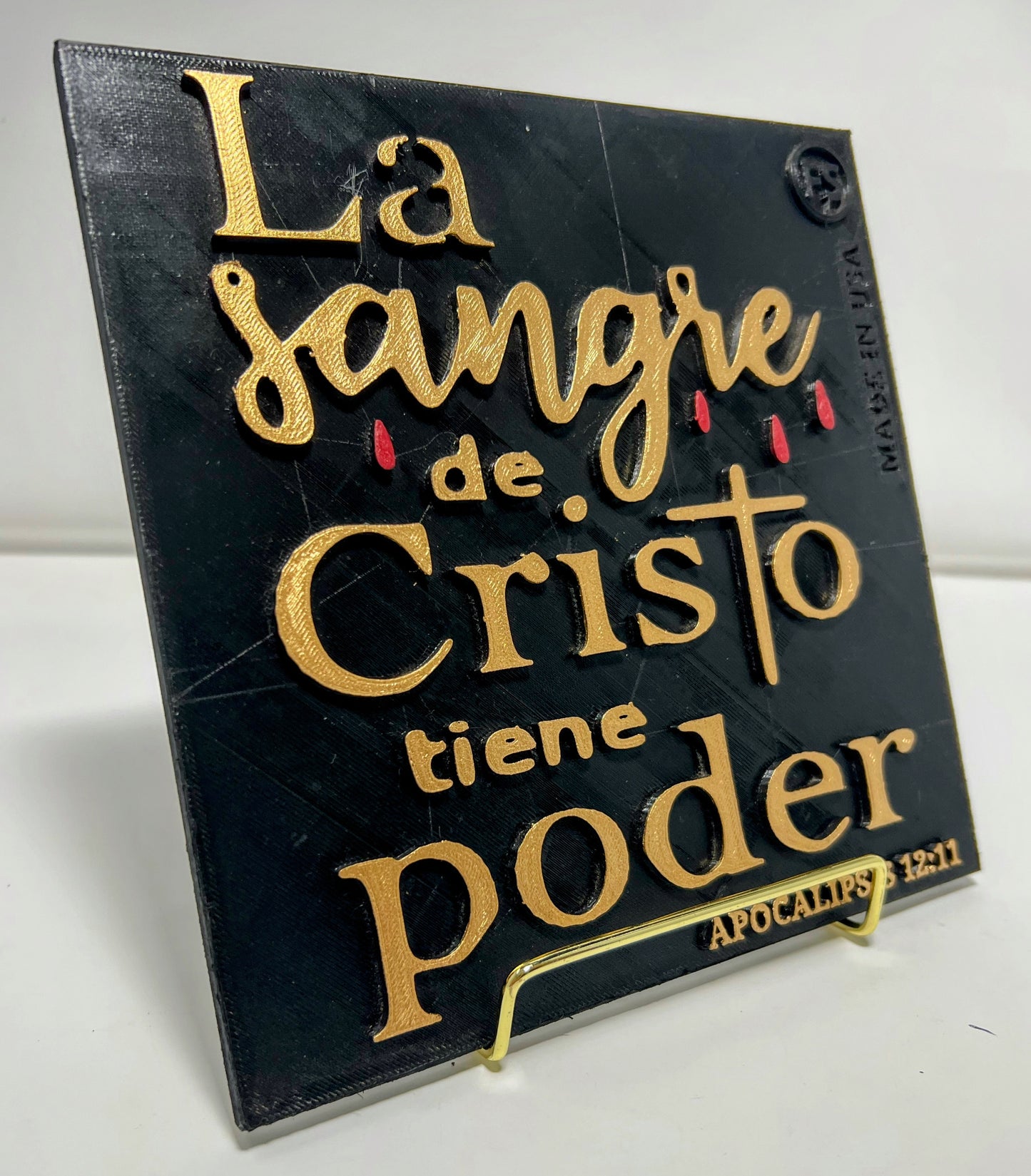 PLAQUE: LA SANGRE DE CRISTO TIENE PODER