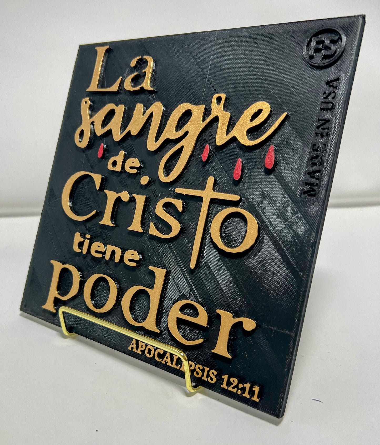 PLAQUE: LA SANGRE DE CRISTO TIENE PODER