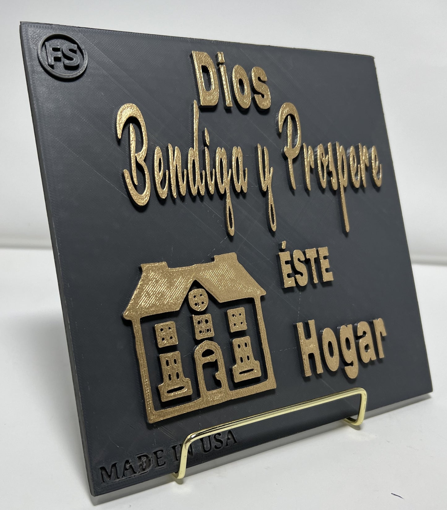 PLAQUE: DIOS BENDIGA Y PROSPERE ESTE HOGAR