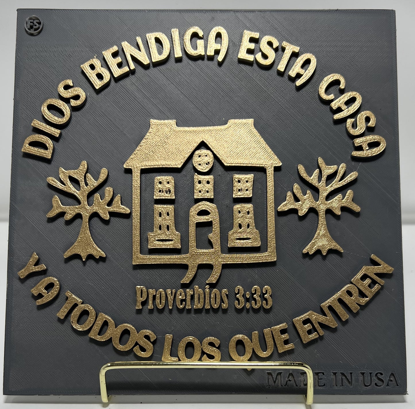 PLAQUE: DIOS BENDIGA ESTA CASA Y A TODO LOS QUE ENTREN