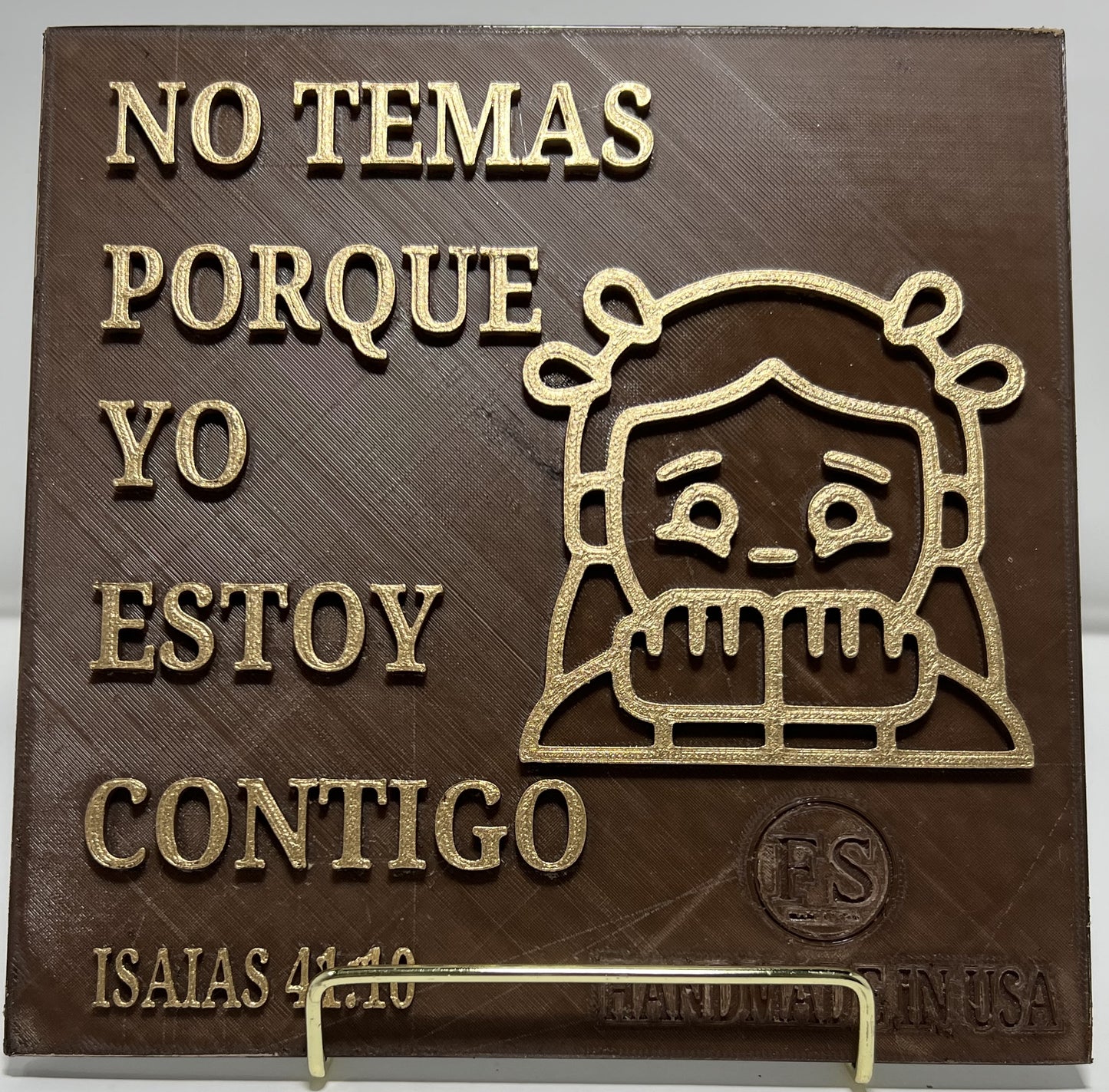 PLAQUE: NO TEMAS PORQUE YO ESTOY CONTIGO