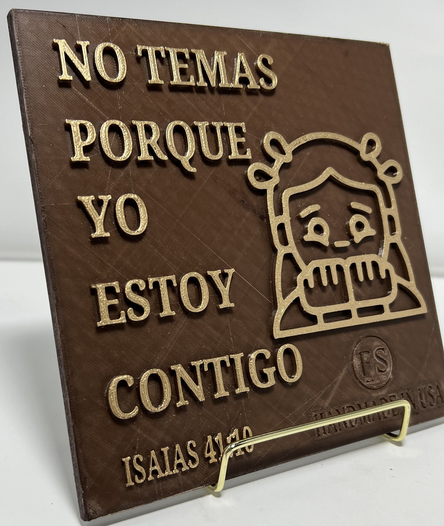 PLAQUE: NO TEMAS PORQUE YO ESTOY CONTIGO