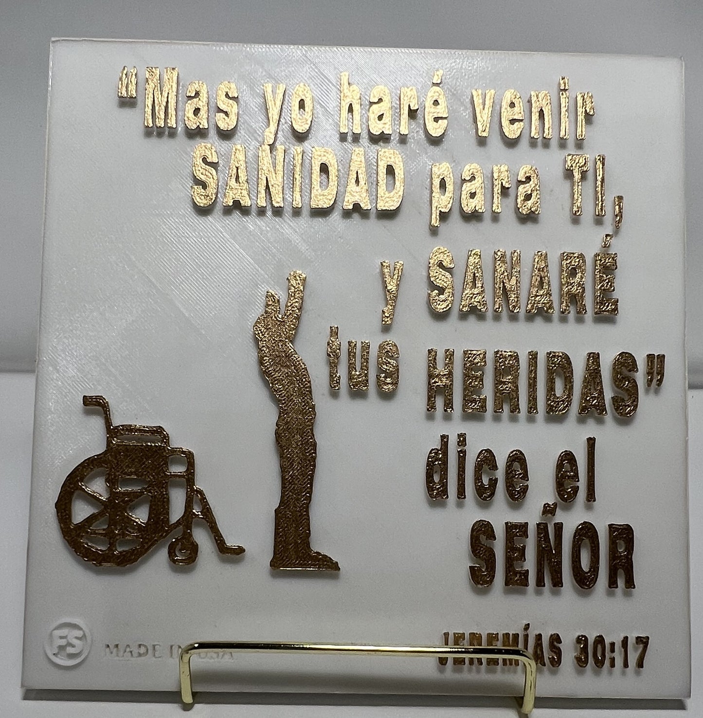 PLAQUE: MAS YO HARE VENIR SANIDAD PARA TI Y SANARE TU HERIDAS, DICE EL SENOR