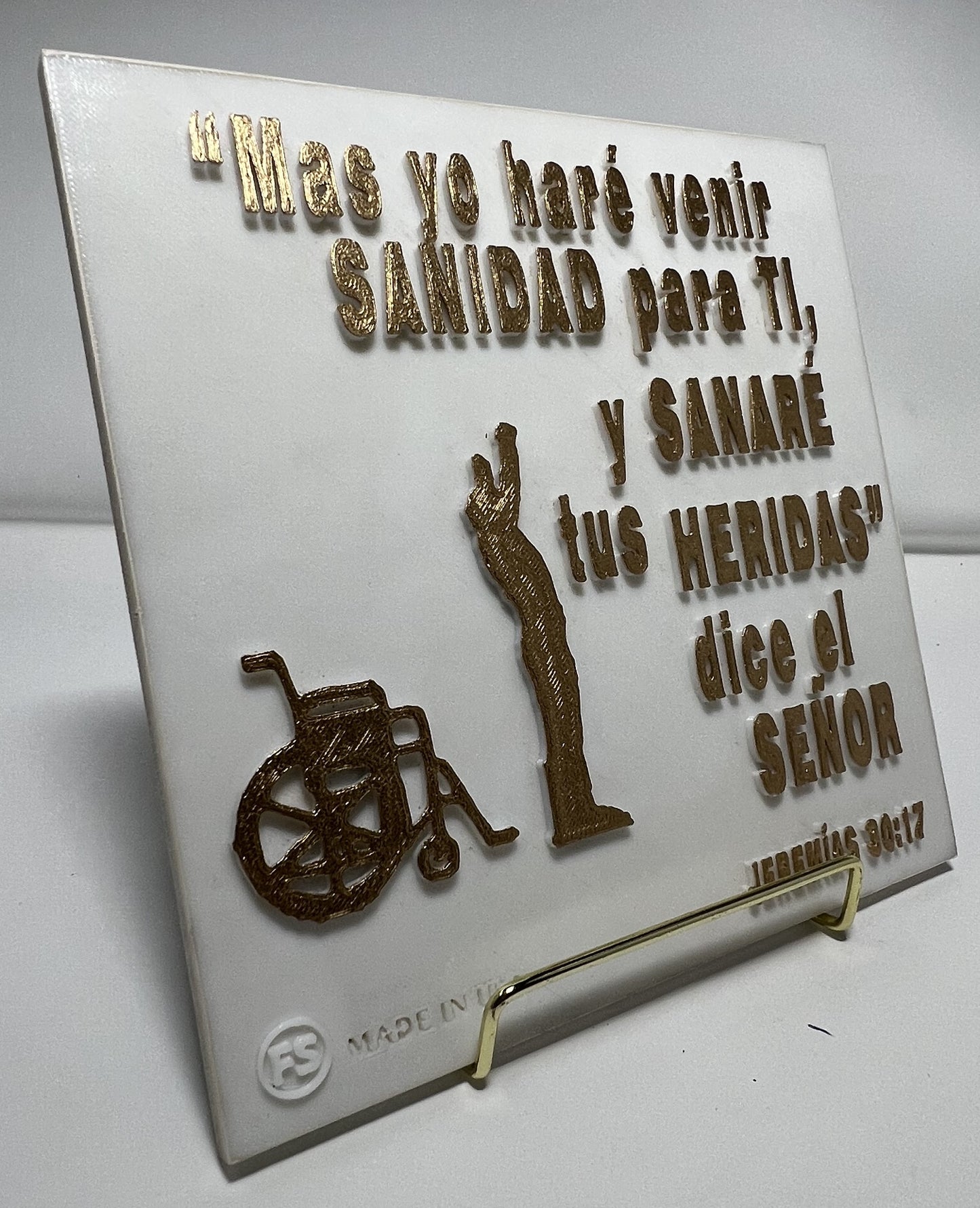 PLAQUE: MAS YO HARE VENIR SANIDAD PARA TI Y SANARE TU HERIDAS, DICE EL SENOR