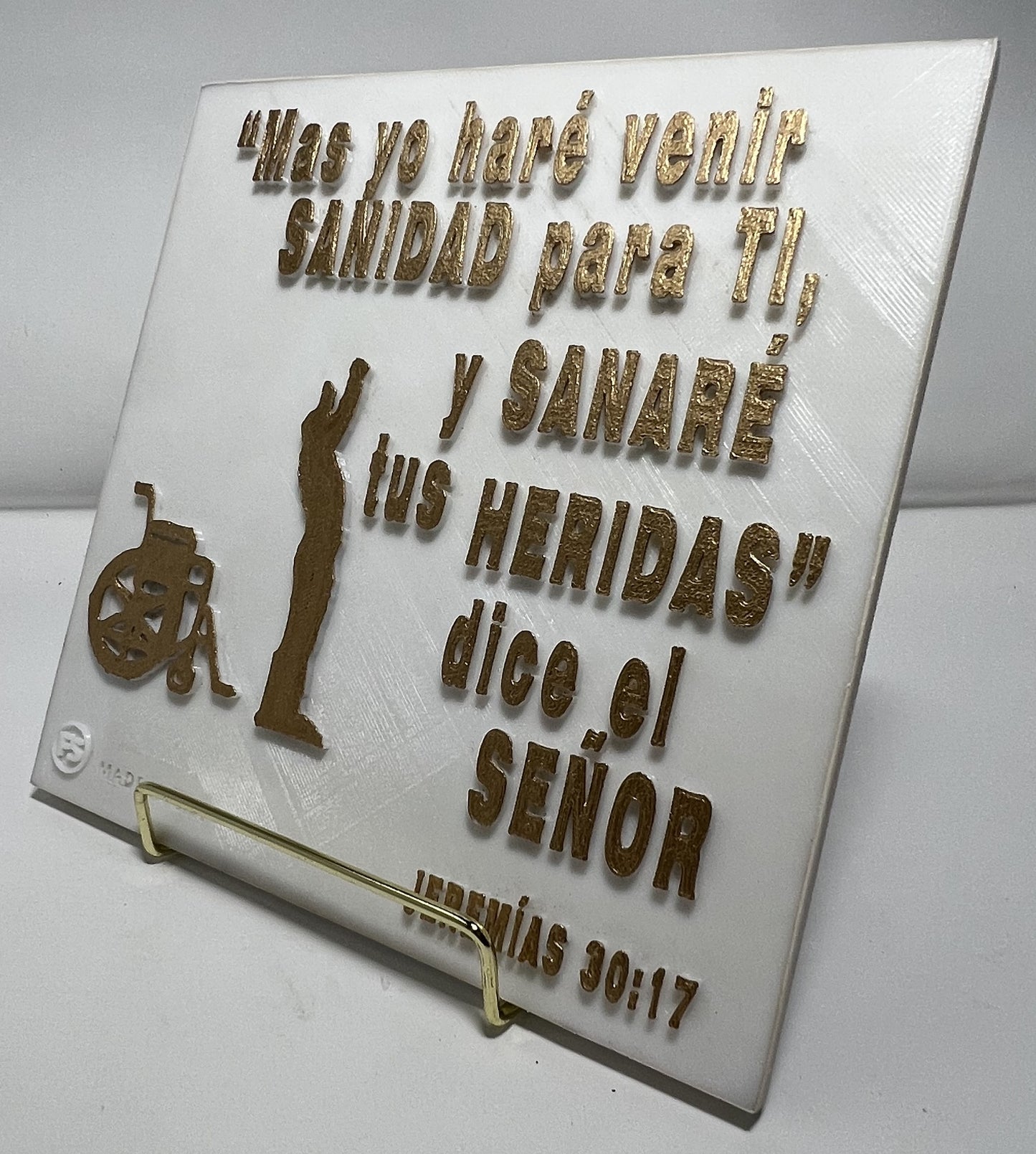 PLAQUE: MAS YO HARE VENIR SANIDAD PARA TI Y SANARE TU HERIDAS, DICE EL SENOR