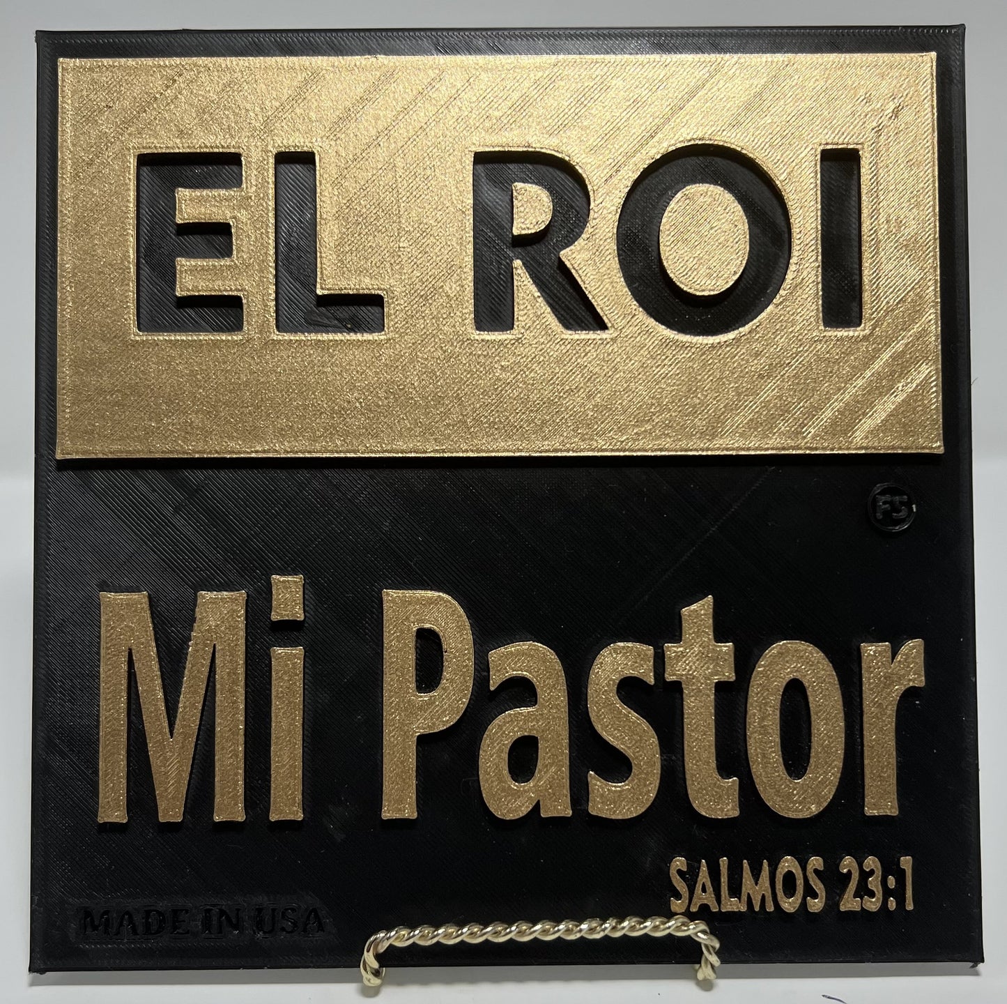 PLAQUE: EL ROI - MI PASTOR