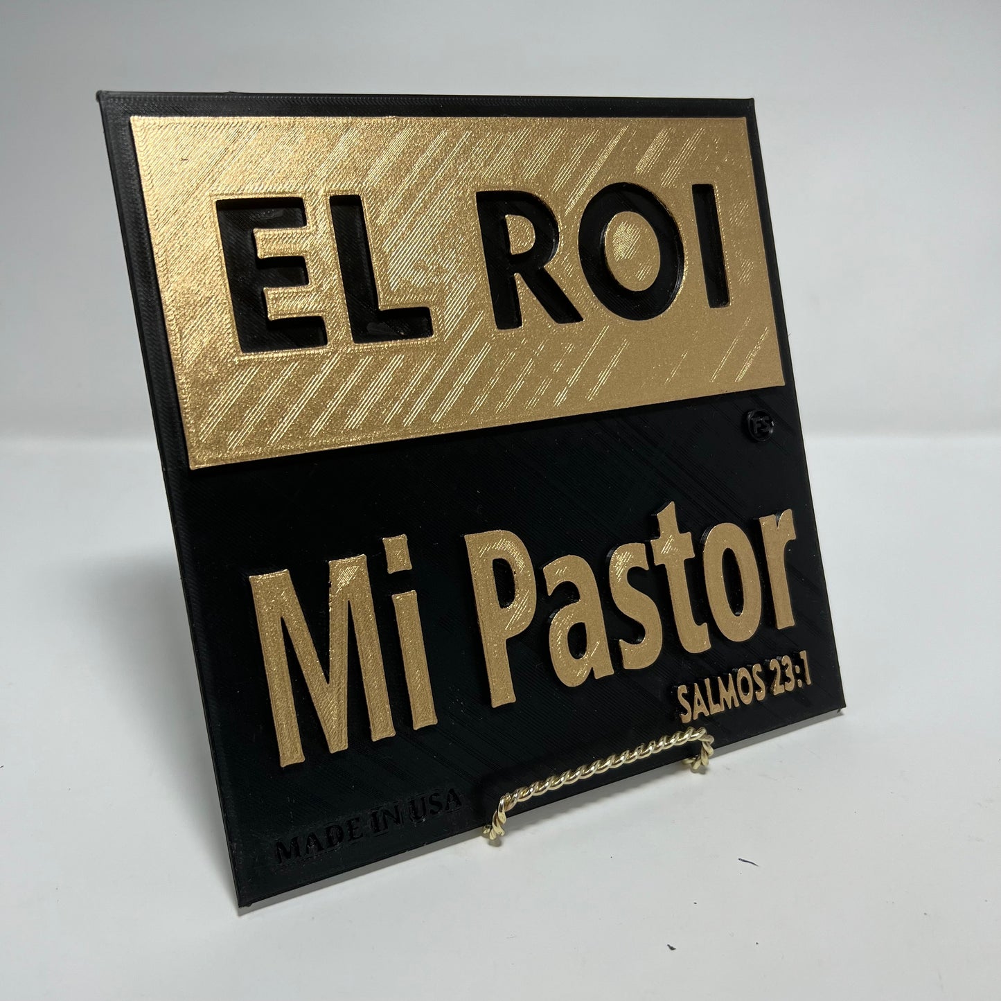 PLAQUE: EL ROI - MI PASTOR