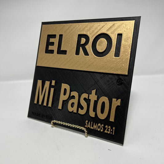 PLAQUE: EL ROI - MI PASTOR