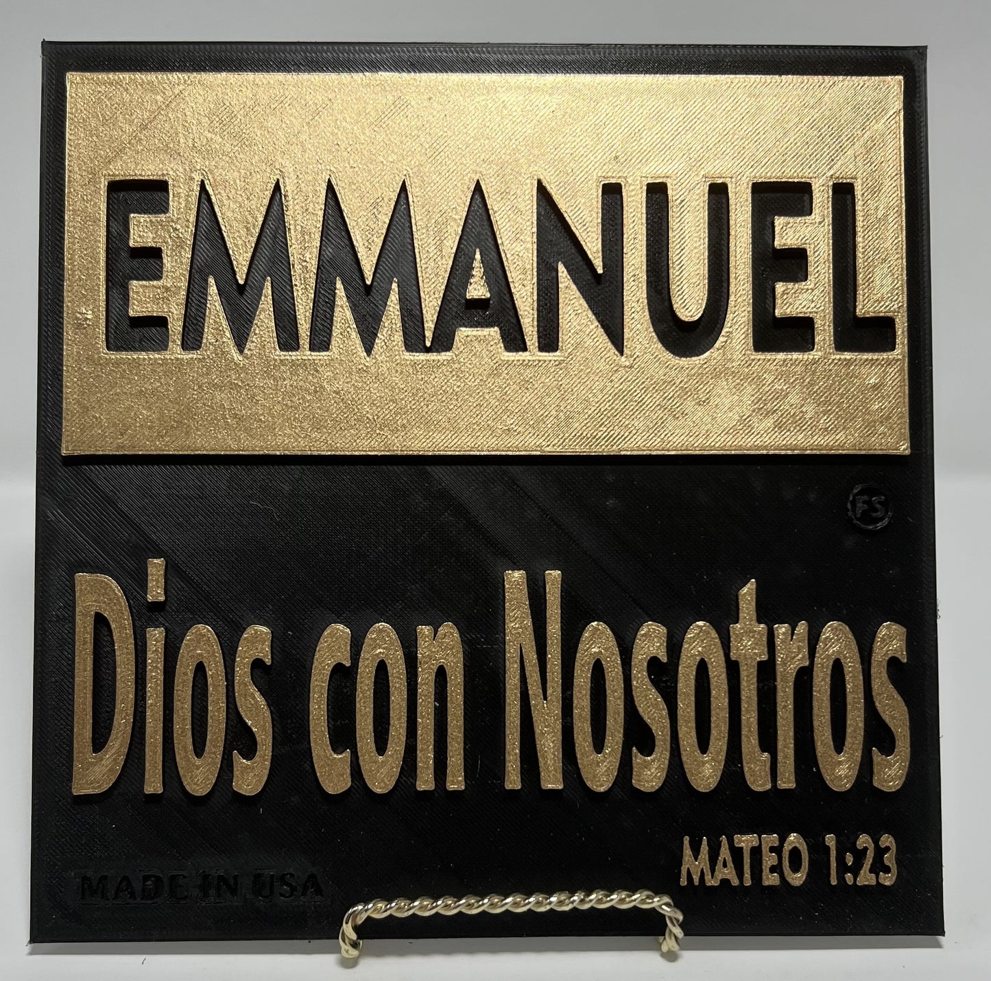 PLAQUE: EMMANUEL - DIOS CON NOSOTROS