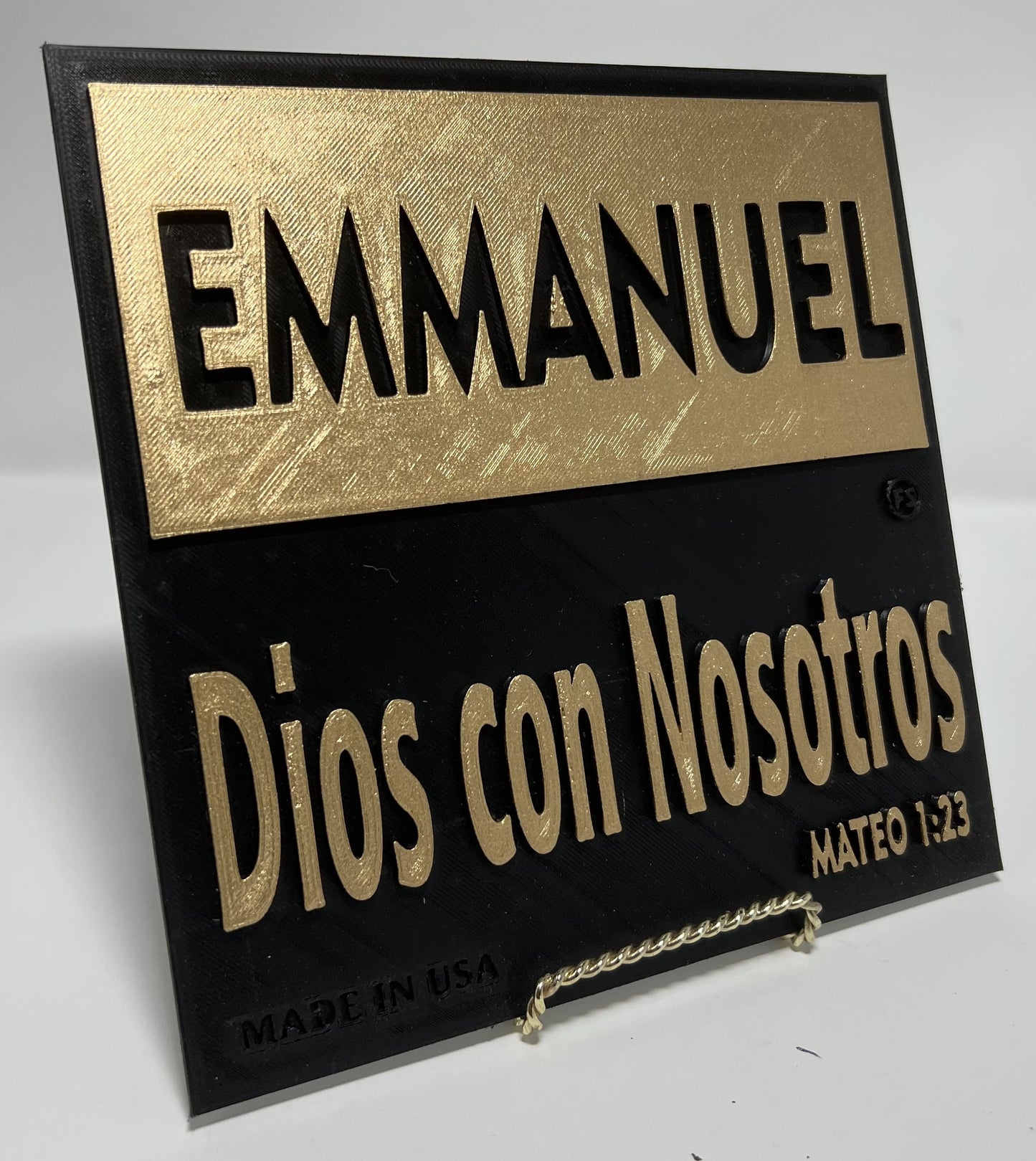 PLAQUE: EMMANUEL - DIOS CON NOSOTROS