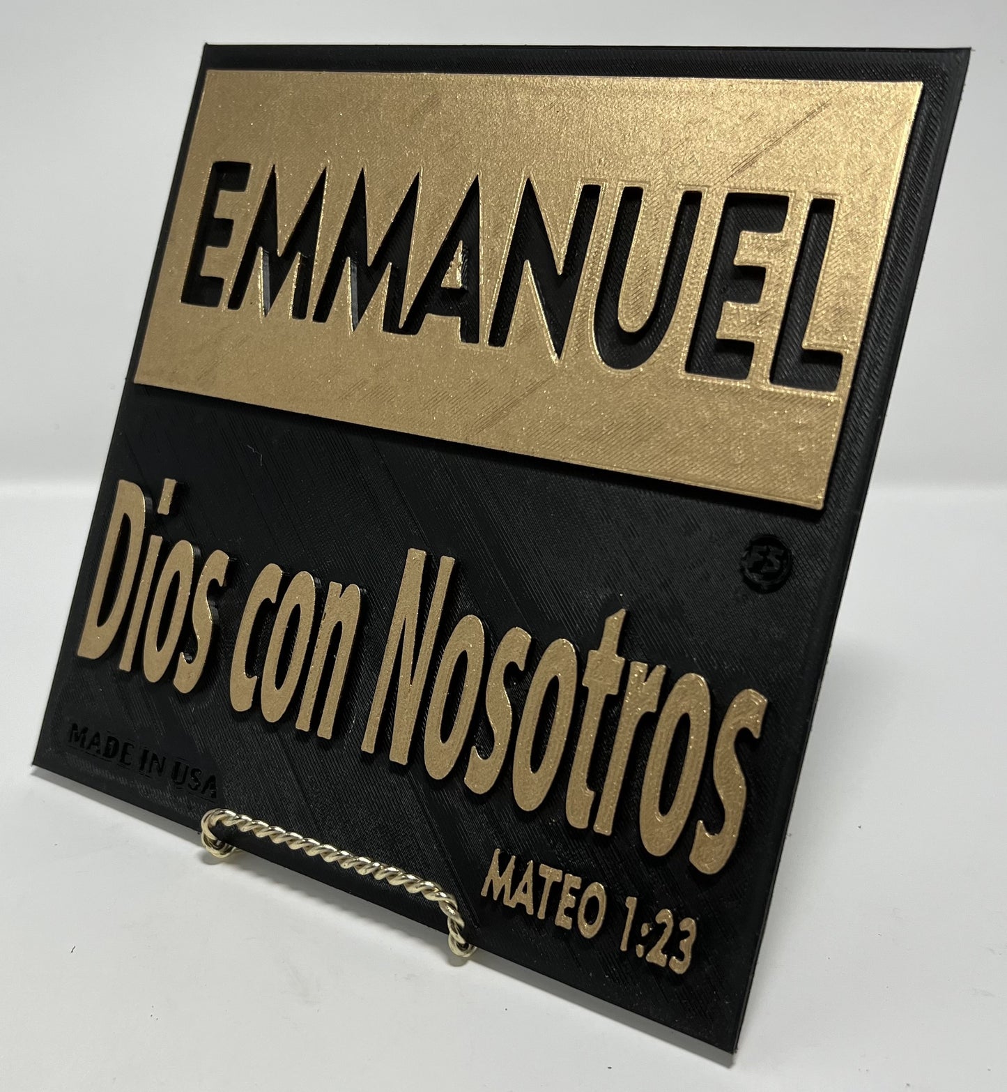 PLAQUE: EMMANUEL - DIOS CON NOSOTROS