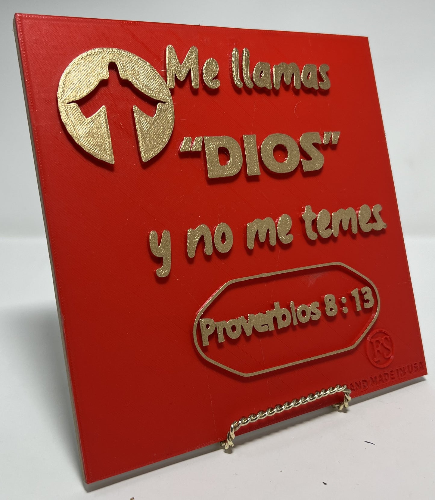 PLAQUE: ME LLAMAS DIOS Y NO ME TEMES